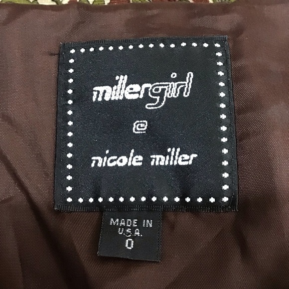 Miller Girl Nicole Miller Boho Floral Tiered Mini Skirt Size 0 - Picture 3 of 3